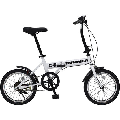 ハマー ノーパンク16インチ折畳自転車WH MG-HM16N-WH 【単品】
