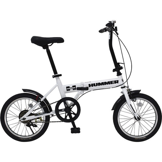 ハマー ノーパンク16インチ折畳自転車WH MG-HM16N-WH 【単品】