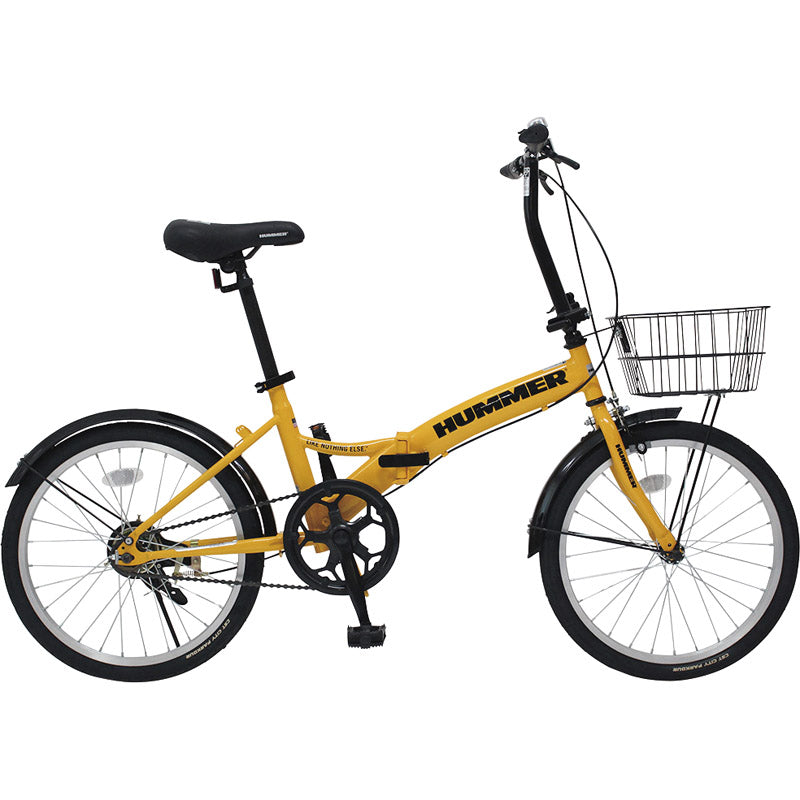 ハマー ノーパンク20インチ折畳自転車YE MG-HM20N-YE 【単品】