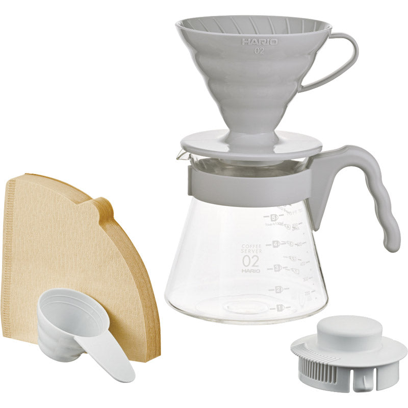 ハリオ V60コーヒーサーバー02セット ペールグレー VCSD-02-PGR 【単品】