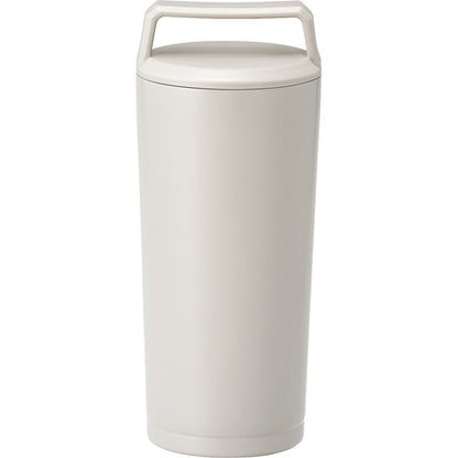 ハンドル付ステンレスタンブラー 360mL グレージュ B3725 【単品】