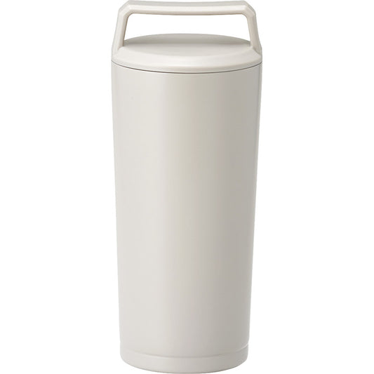 ハンドル付ステンレスタンブラー 360mL グレージュ B3725 【単品】