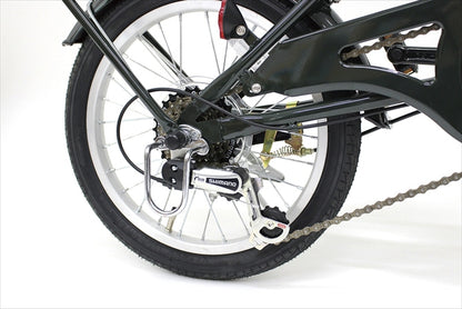 フィールドチャンプ 20×16インチ6段折畳み自転車GR MG-FCP2016GR 【単品】