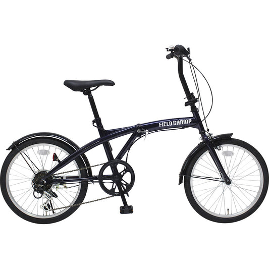 フィールドチャンプ 20インチ6段折畳み自転車BL MG-FCP206BL 【単品】