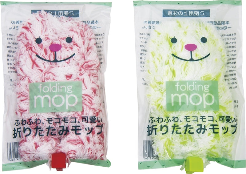 ふわもこ折りたたみモップ 色／指定不可 SJ-13 【単品】
