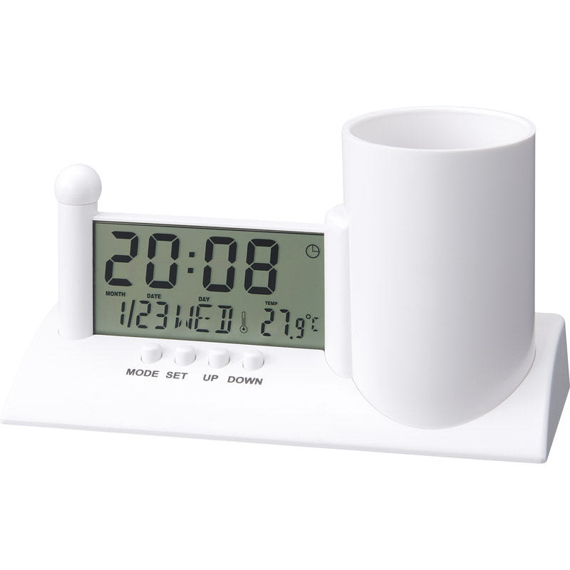 ペンホルダー付クロック 6197 【単品】