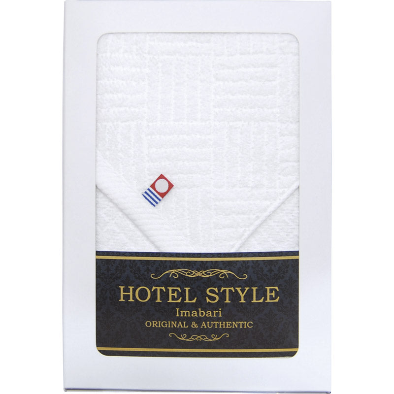 ホテルスタイル 今治フェイスタオル1P（メール便対応箱仕様） ホワイト TQS1007782 【単品】