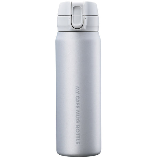 マイカフェマグ ワンタッチマグボトル500mL マットシルバー HB-4786 【単品】