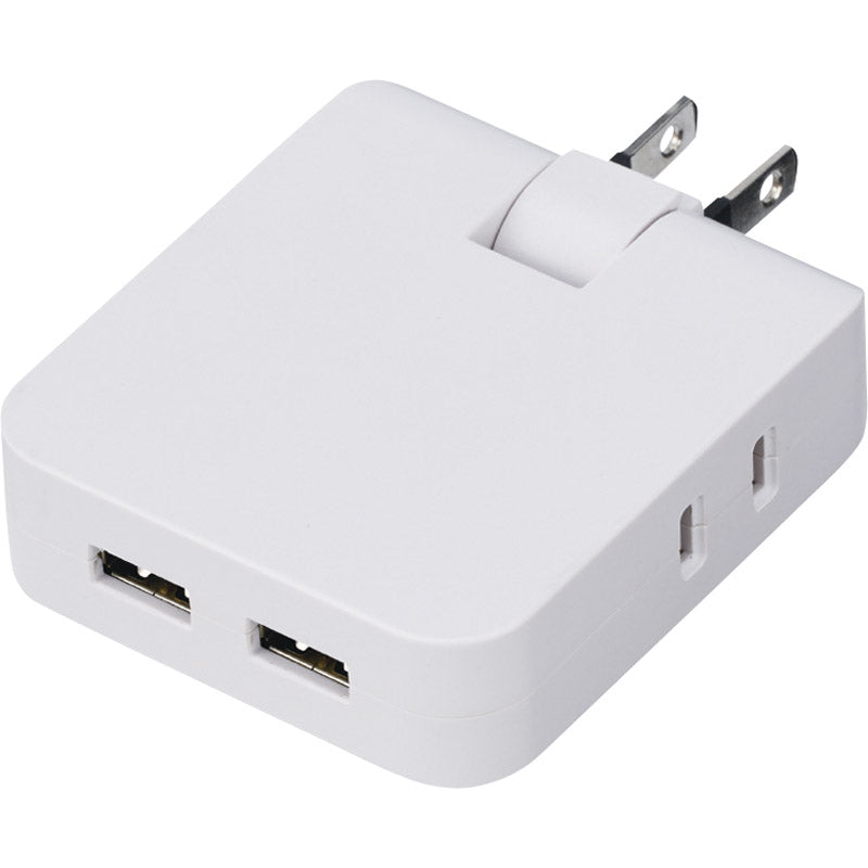 マルチアダプター（2AC＋2USB） ホワイト 0065-01 【単品】