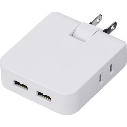 マルチアダプター（2AC＋2USB） ホワイト 0065-01 【単品】