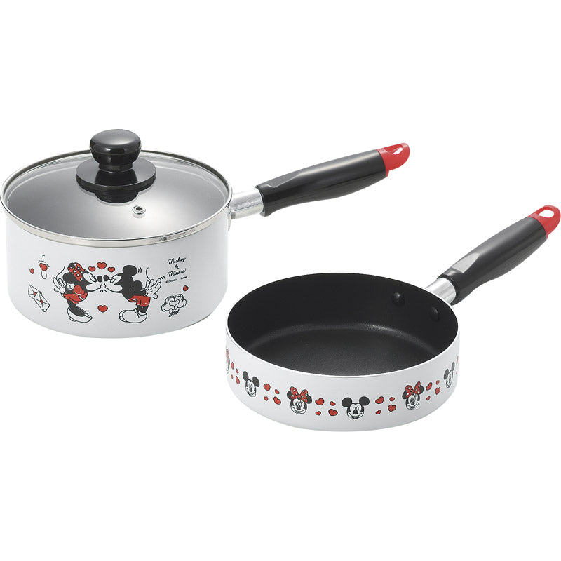 ミッキー＆ミニー ソースパン＆フライパン16cm MM-316 【単品】