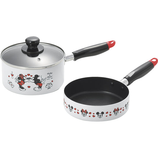ミッキー＆ミニー ソースパン＆フライパン16cm MM-316 【単品】
