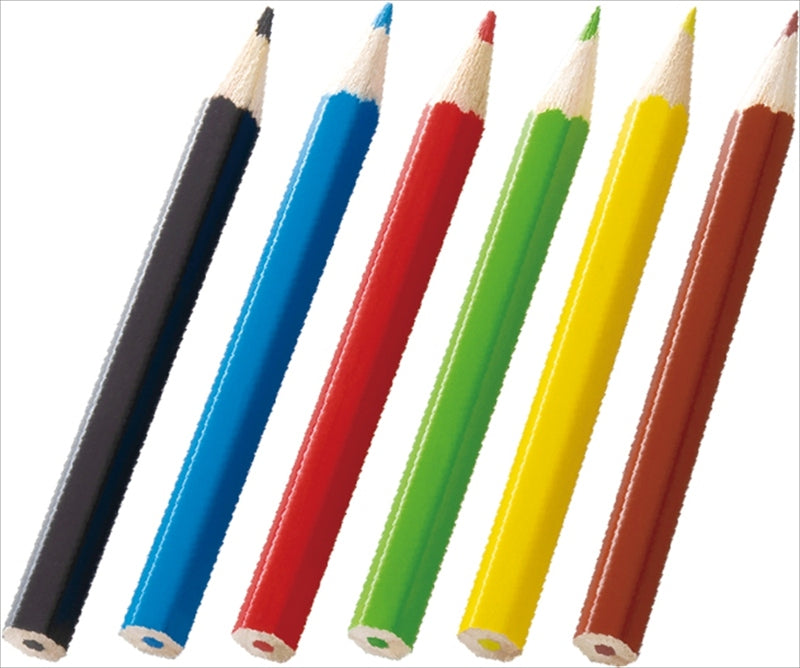 ミニ色鉛筆6本セット P3615 【単品】
