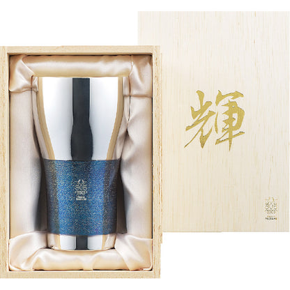 メイドインツバメ 輝 純銅ビアタンブラー 銀古美440mL KG-04 【単品】