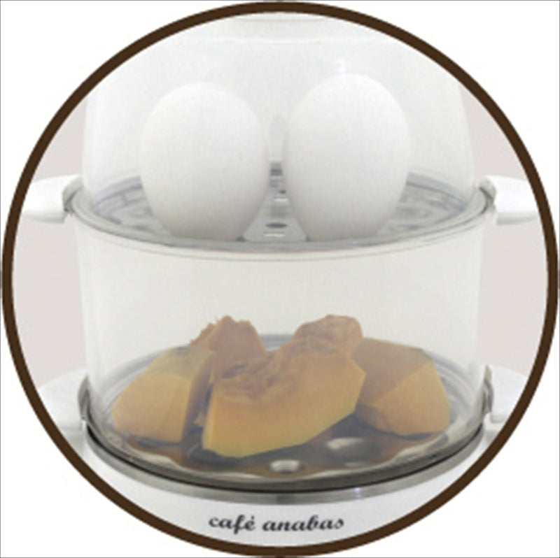 ゆでたまご名人＆かんたん蒸し器（2段） SE-002 【単品】