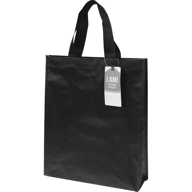ラミクロスバッグA4マチ付 ブラック 90370519 【単品】