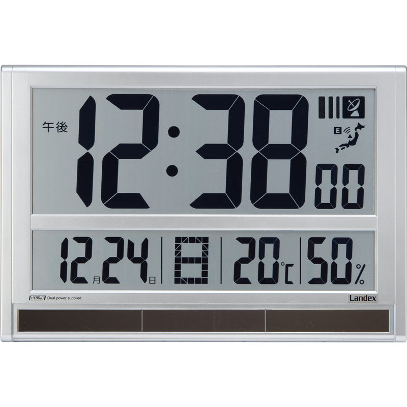 ランデックス デジタル電波掛時計 タイムジェネラル YW9179MSV 【単品】
