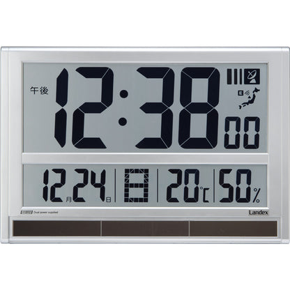 ランデックス デジタル電波掛時計 タイムジェネラル YW9179MSV 【単品】