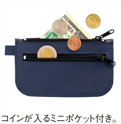 リサイクルキーポーチ ネイビー 0074-03 【単品】