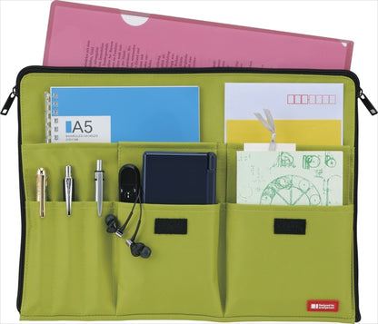 リヒトラブ バッグ イン バッグ A4 黄緑 A7554-6 【単品】