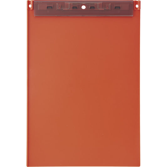 リヒトラブ 超薄型クリップボード（抗菌） オレンジ A2067-4 【単品】