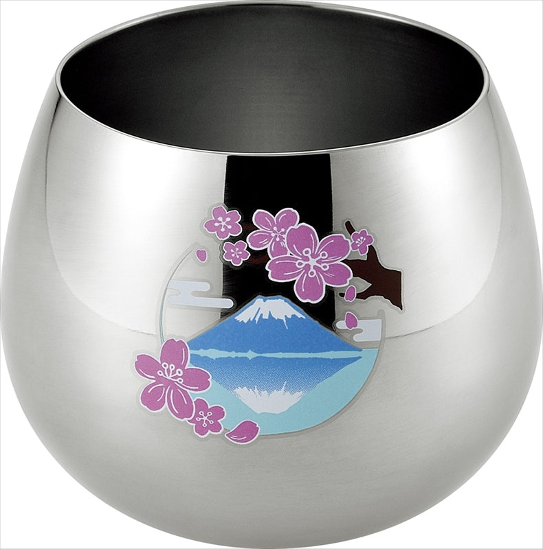 燕熟の技 感温スイングタンブラー390mL 桜に富士 EJKS-600 【単品】