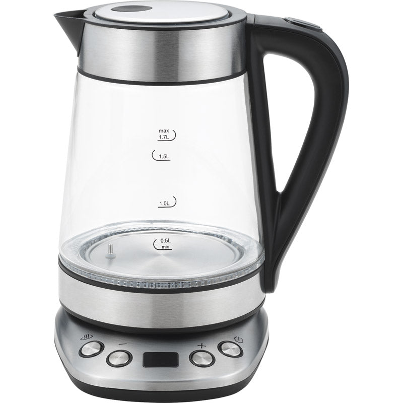 温度調整ガラス電気ケトル1．7L SUS-02 【単品】