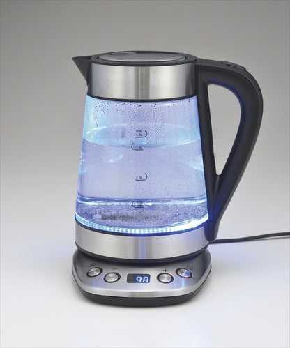 温度調整ガラス電気ケトル1．7L SUS-02 【単品】