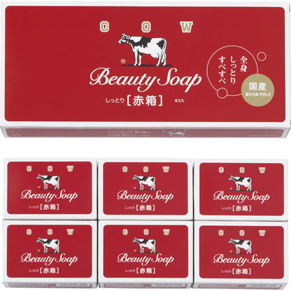 牛乳石鹸 赤箱6コ入 【単品】