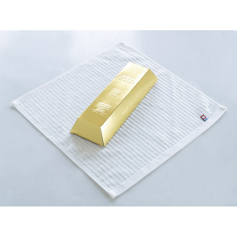 金塊パッケージ入り今治純白ハンドタオル TGO0507601 【単品】