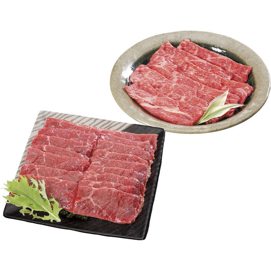 九州産黒毛和牛すきやき＆焼肉セット L-Y-C075-1ア 【単品】