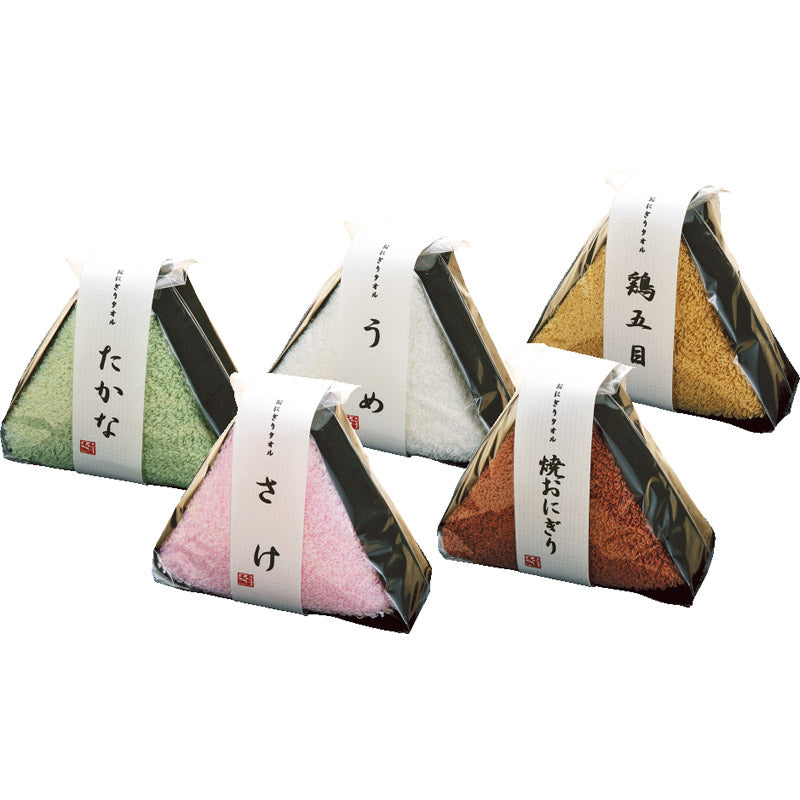 元祖お菓子なタオル総本舗 おにぎり 色／指定不可 TOT0353051～TOT0353055 【単品】
