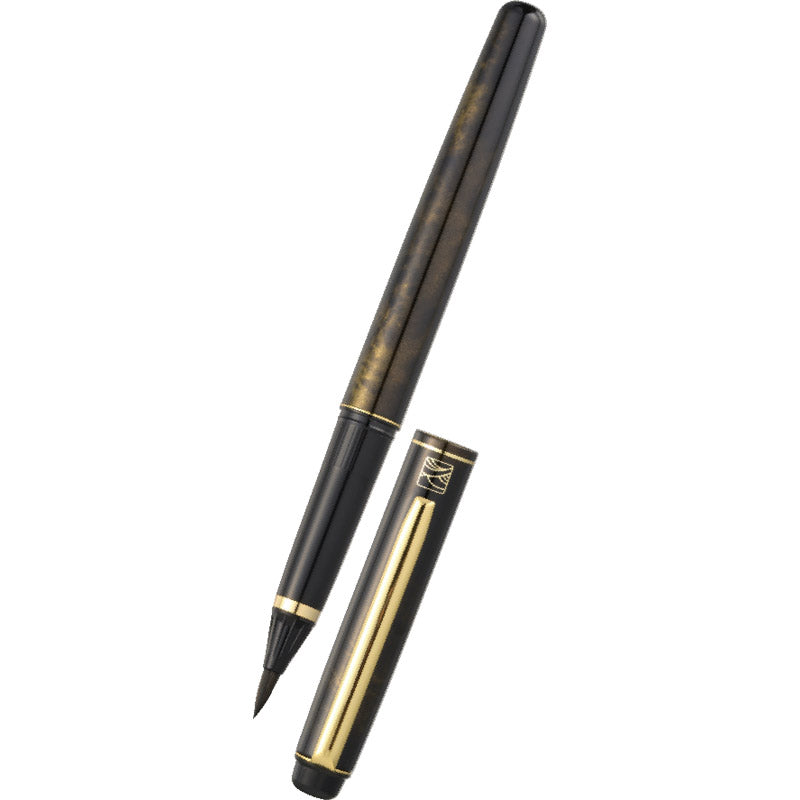 呉竹 万年毛筆 撰 べっこう調 金 DW1501-2 【単品】