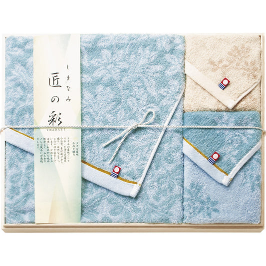 今治 しまなみ匠の彩 タオルセット（国産木箱入） IMK-505 【単品】