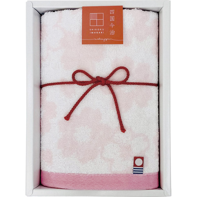 今治タオル 華音 ウオッシュ1P挨拶ギフト サクラ GI052900 【単品】
