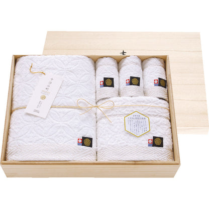 今治小町 白無垢 II 深木箱入りタオルセット TIK0014205 【単品】