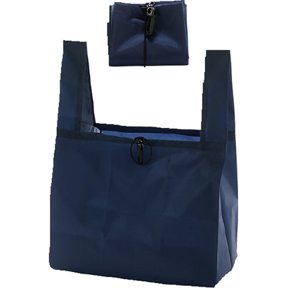 再生PETマチ広エコバッグ ネイビー 7018 【単品】