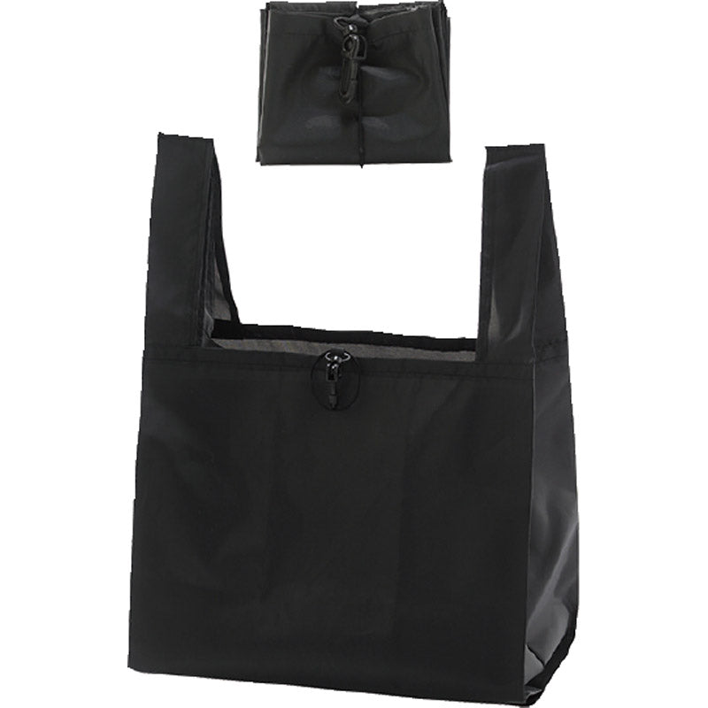 再生PETマチ広エコバッグ ブラック 7018 【単品】