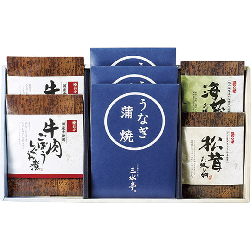 三河一色産うなぎの蒲焼・柿安・お吸物セット MU-AJJ 【単品】