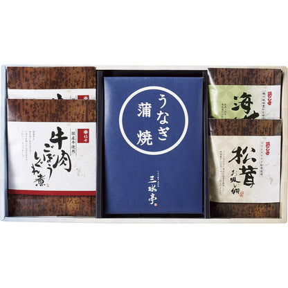 三河一色産うなぎの蒲焼・柿安・お吸物セット MU-EJ 【単品】