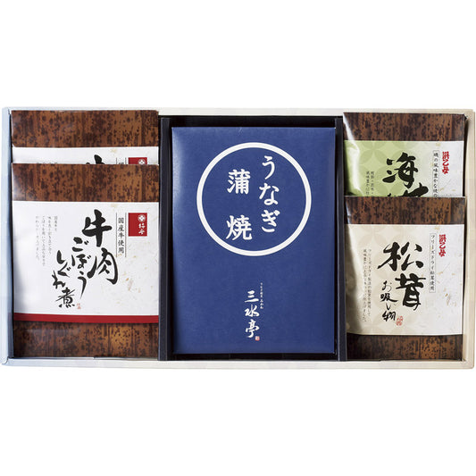 三河一色産うなぎの蒲焼・柿安・お吸物セット MU-EJ 【単品】