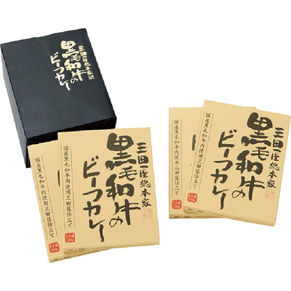 三田屋総本家 黒毛和牛のビーフカレー210g×4食 【単品】