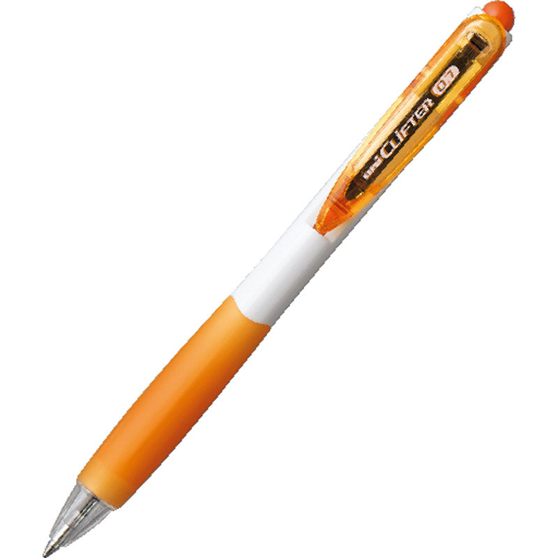 三菱 クリフター 油性ボールペン 白オレンジ SN-118-07NW.4 【単品】