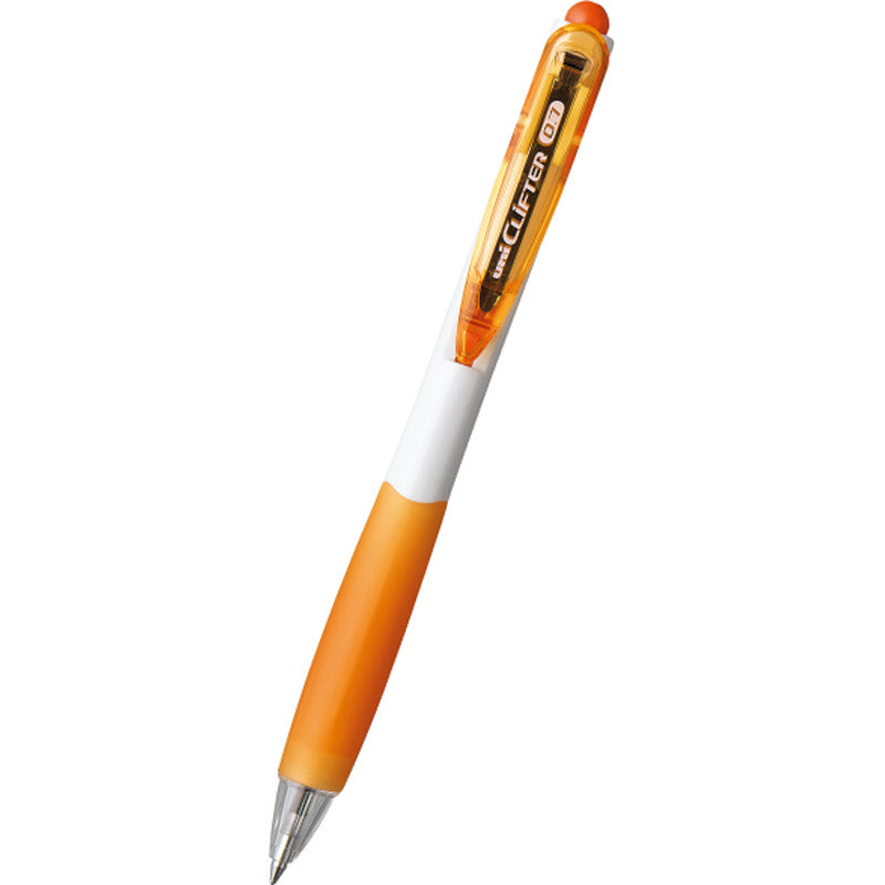 三菱 クリフター 油性ボールペン 白オレンジ SN-118-07NW.4 【単品】
