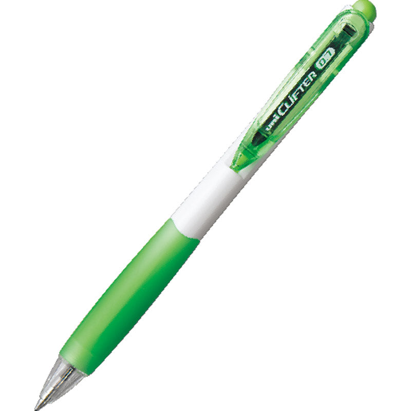 三菱 クリフター 油性ボールペン 白黄緑 SN-118-07NW.5 【単品】
