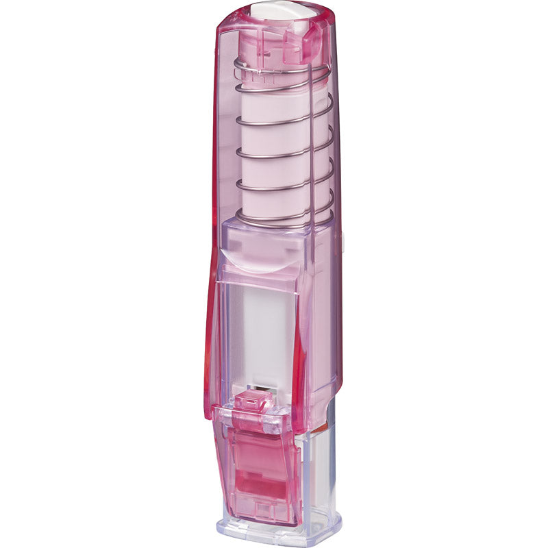 三菱 はん蔵 ワンタッチ印鑑ホルダー 透明ピンク HLD-2T.13 【単品】