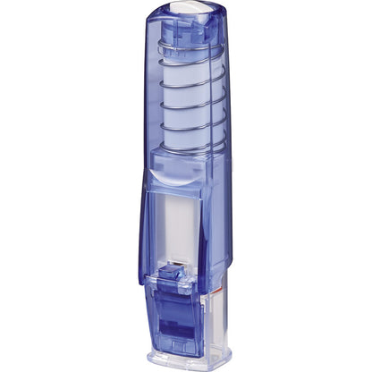 三菱 はん蔵 ワンタッチ印鑑ホルダー 透明青 HLD-2T.33 【単品】