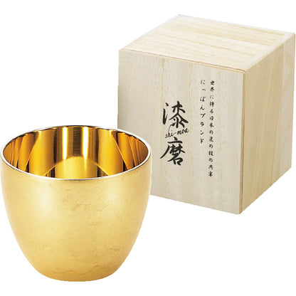 漆磨 箔衣 二重ぐい呑み 内金 SCW-GK801 【単品】