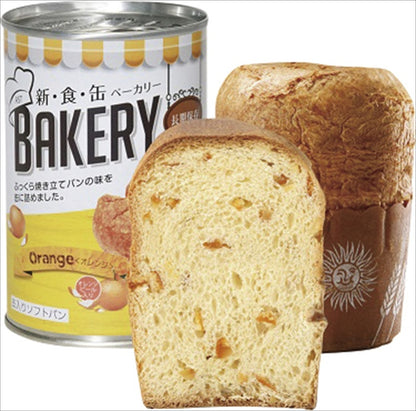 新・食・缶ベーカリー缶入りソフトパン 5年保存 オレンジ 100g 321211 【単品】