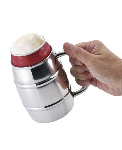 真空二重 樽缶ジョッキ350mL用 TJ-35 【単品】